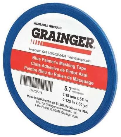 Painters Masking Tape, 60 yd.x1/8 in, Blue