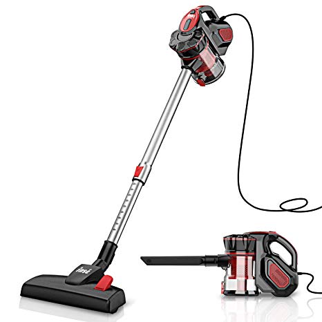 NSE Vacuum Cleaner Corded Stick, Powerful Suction, Extention Wand, Handheld Vacumes for Hardwood Floor Carpet Pet Hair