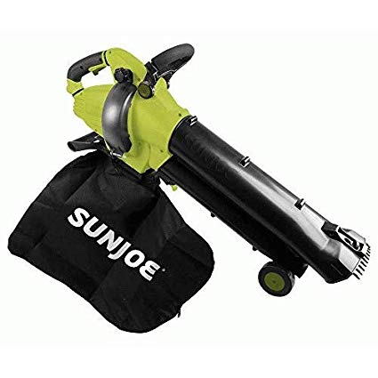 Sun Joe SBJ702E 13-Amp, 250-MPH 3-in-1 Outdoor Electric Vacuum/Mulcher/Blower, Green