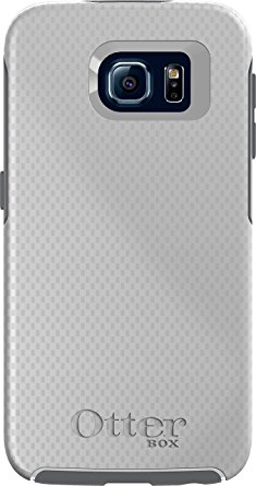 OtterBox SYMMETRY SERIES for Samsung Galaxy S6 - Retail Packaging - Carbon Fiber (White/Gunmetal Grey/Carbon Fiber Graphic)