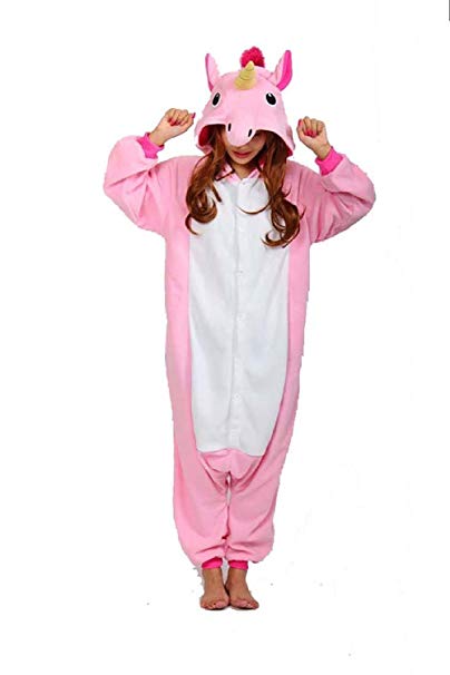 Unicorn Onesies Pajamas Adult Animal Kigurumi Cosplay Costume Sleepwear