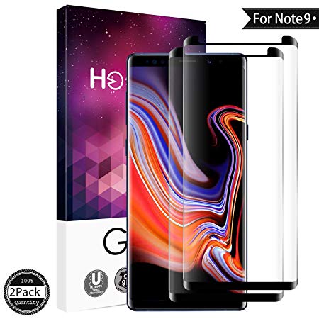 ONSON Samsung Galaxy Note 9 Screen Protector, [2-Pack] Tempered Glass 3D Touch Compatible,【9H Hardness,Bubble 】