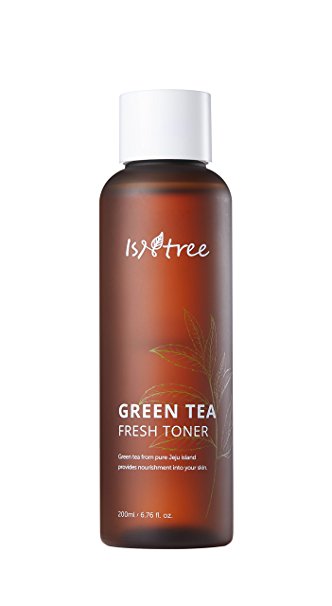 ISNTREE Green Tea Fresh Facial Toner 200ml, 6.76 fl. oz. | Deep Moisturizing | Sebum Control | Nourishing | Revitalizing | Hypoallergenic | Dermatologist Tested