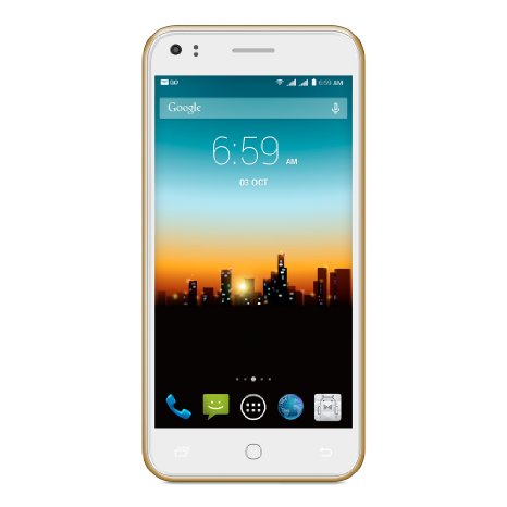 POSH Mobile Icon S510 5.0" Android phone GSM Unlocked Ultra Slim HD Display with 4GB storage Bluetooth 4G HSDPA smartphone 4.4 Kit Kat Dual SIM Quad-Core Rose Gold