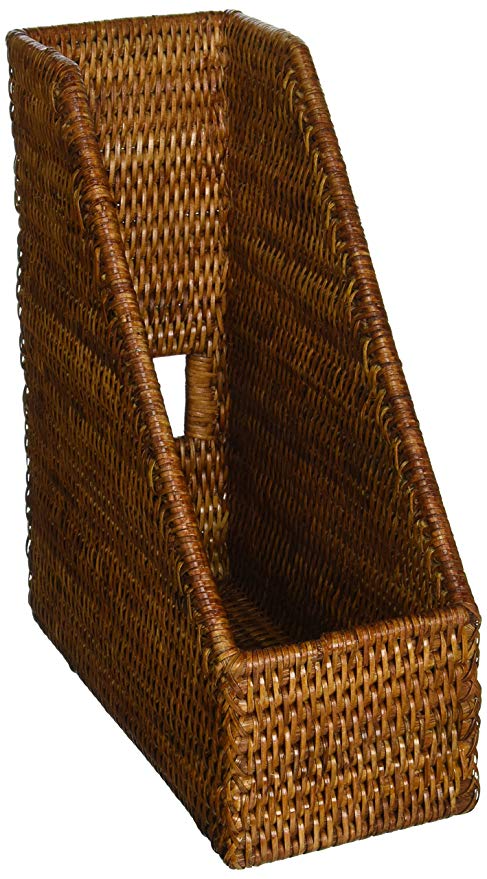 KOUBOO La Jolla Rattan Magazine File, Honey-Brown