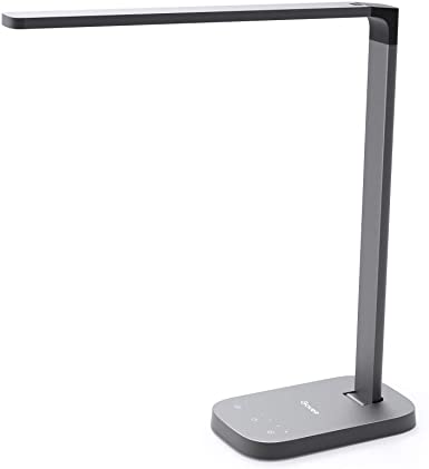 Govee LED Desk Lamp, Touch Control Table Lamp with 3 Lighting Modes, 6 Brightness Levels, USB Charging Port and 1 Hour Timer, Glare-Free Modern Lamp for Reading Working Studying Sleeping (Silver)