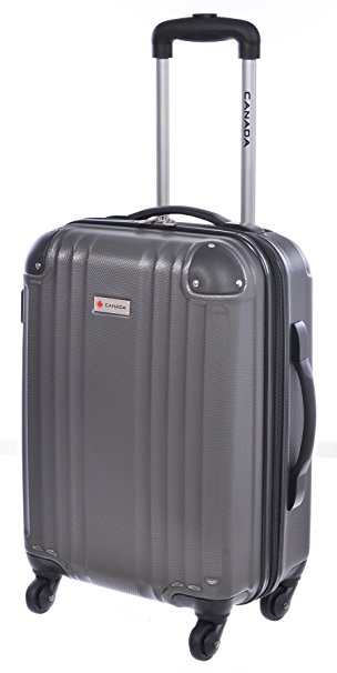 Canada 20 inch Charcoal Lightweight Hard Side Wheeled Suitcase