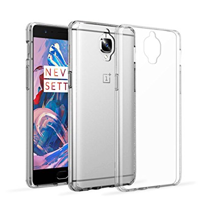 OnePlus 3 Case, OnePlus 3T Case, CHOETECH Ultra Thin, Slim & Soft TPU Phone Case Crystal Clear Transparent Anti Slip Case Back Protector Cover for OnePlus 3 / 3T