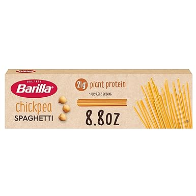 Barilla Chickpea Spaghetti Pasta, 8.8 oz - Vegan, Gluten Free, Non GMO & Kosher - Made with Plant Based Protein