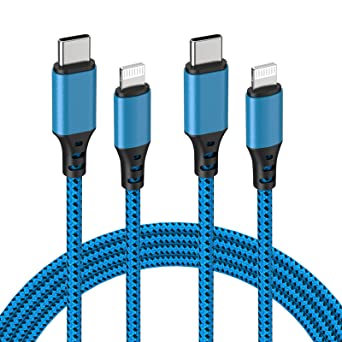 [Apple MFi Certified] USB C to Lightning Cable, 2Pack 6FT USB-C iPhone Fast Charger Cable Type C Braided Charging Cord for iPhone 13 13 Pro 12 Pro Max 12 11 X XS 8-Use with USB C Charger