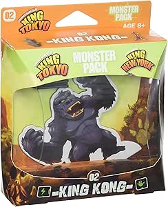 IELLO: Monster Pack King Kong Expansion, Strategy Board Game, Introduces King Kong Into The Roster, 2 to 6 Players, 30 Minute Play Time, Ages 8 and Up