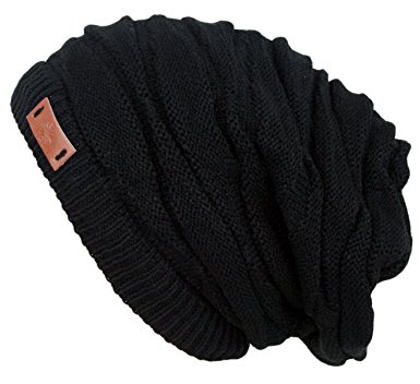Women's Casual Knit Multi Purpose Winter Thick Warm Slouchy Headwrap Beanie Cap Hat