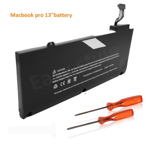Easy Style® Laptop Battery for Apple A1322 A1278 (2009 2010 2011 2012 Version) Unibody MacBook Pro 13 Inch, MB990LL/A MB991LL/A   Two Free Screwdrivers