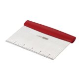 Cake Boss Stainless Steel Tools and Gadgets Bench Scrape Red