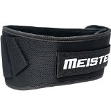 Meister Contoured Neoprene Weight Lifting Belt 6 Back Support