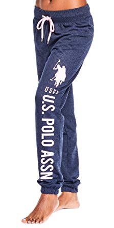 U.S. Polo Assn. Womens French Terry Jogger Lounge Sleep Sweatpants Pajamas