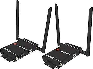 J-Tech Digital Wireless Multi-Channel HDMI Matrix/Extender Support 2X2 up to 45m (150ft) 1080P with IR and Remote Control [1TX   1RX]