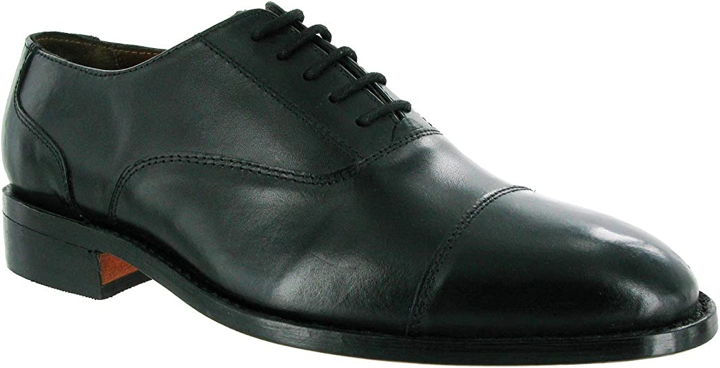 Amblers Mens James Lace Lined Leather Oxford Style Shoe Black Leather