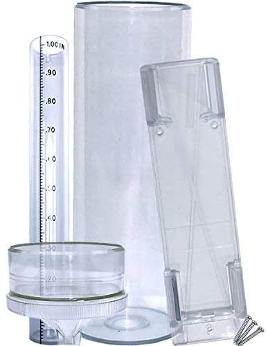 Precision Rain Gauge with Mounting Bracket (14" All Weather) (Heat and frost resistant)