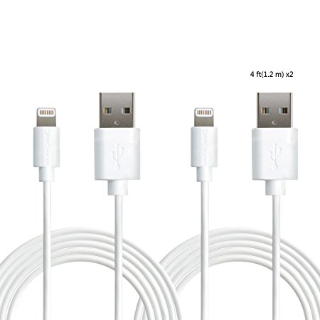 [Apple MFi Certified] CableCreation (2 Pack) 4ft Lightning to USB Cable, Lightning 8Pin to USB SYNC Data Charging Cable for iPhone 6S iPhone 6,iPhone 5/5S/5C