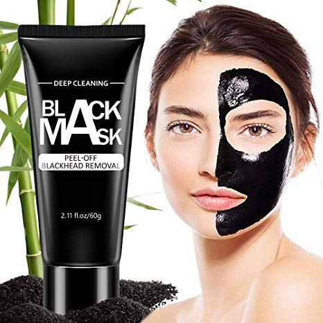 Blackhead Remover Mask Strips Peal off Blackhead Mask Bamboo Activated Charcoal Deep Cleansing Facial Mask for Face and Nose