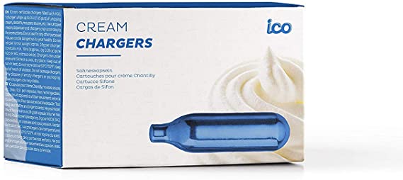 Impeccable Culinary Objects (ICO) Blue/Grey, Packaging May Vary Cream Charger, Steel