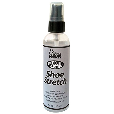 Footmatters Professional Boot & Shoe Leather Stretch - Clean & Stretch Tight Fitting Leather, Suede And Vinyl Shoes Or Boots - 118ml (4 oz)