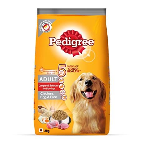 Pedigree Adult Dry Diwali Dog Food Gift (High Protein Variant) Chicken, Egg & Rice, 3kg Pack