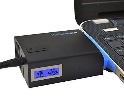 Patekfly Intelligent USB Vacuum Cooling Fan Cooler That Automatic Temperature Control For Various Size LaptopNotebook Computers