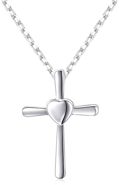 Alphm Sterling Silver Small Cross Pendant Necklace Bracelet Earrings
