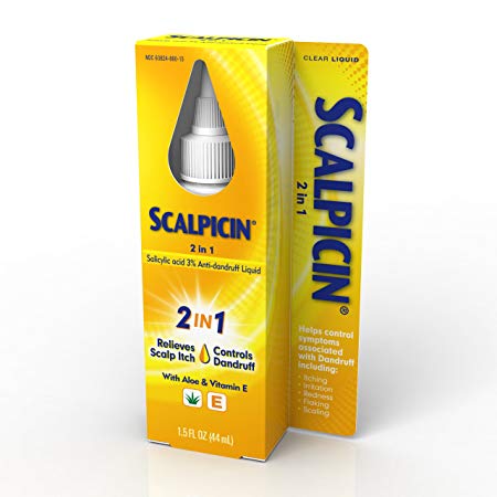 SCALPICIN 2 in 1 Scalp Itch Treatment, 1.5 Ounce (Packaging may vary)