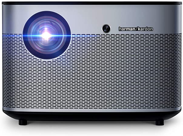 XGIMI H2 LED Home Projector, 1080P, 1350 ANSI Lumens, 4K HD with Harman Kardon Stereo, Wi-Fi, Bluetooth, Android OS, Immersive Screenless TV, Global Version