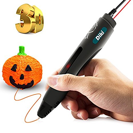 3D Pen, DIKI IV Intelligent 3D Printing Doodle Drawing Modeling Pen for Art & Craft Making Education Non-Blocked Design One Button Operation Visible Working Suitable for Men Women Kids and Adults