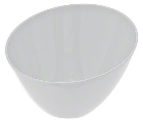 American Metalcraft White Slanted Melamine Bowl 11-3/16" x 6-1/2" H