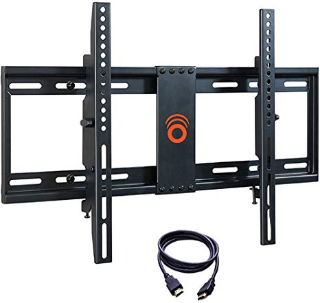 ECHOGEAR Tilting TV Wall Mount with Low Profile Design for 32-70 inch TVs - Eliminates Screen Glare with 15 Degrees of Smooth Tilt - Easy Install with All Hardware Included - EGLT1-BK (Renewed)