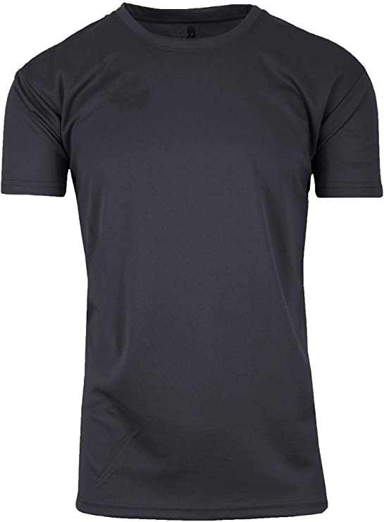 Galaxy by Harvic Men's Moisture-Wicking Wrinkle Free Performance Regular & Muscle Tee (Singles & 3-Pack) (S-2XL)