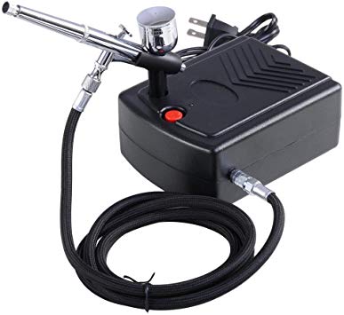 AW Pro Makeup Airbrush Kit 0.3mm Dual-Action Spray Gun Air Compressor Tattoo Hobby Decoration