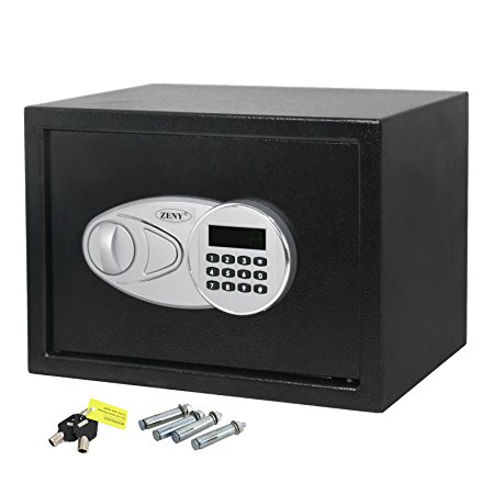 ZENY Electronic Security Safe Digital Lock Fire Proof Jewelry Cash Gun Box (F30)