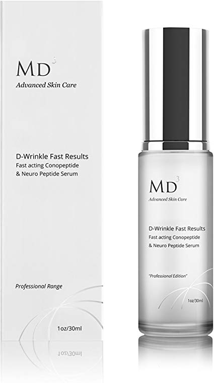 MD3 D-Wrinkle Peptide Cream - 1oz/30ml REDUCE WRINKLE DEPTH AND VOLUME