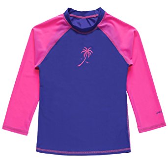 ATTRACO Girl's Boys Rash Guard Swimsuit UV Protect Shirts Rashguard Tops UPF 50