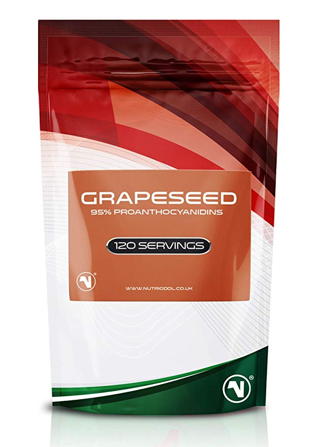 Nutriodol Grapeseed Extract Supplement | 95% Proantocyanidins | Scoop Included | No Additives