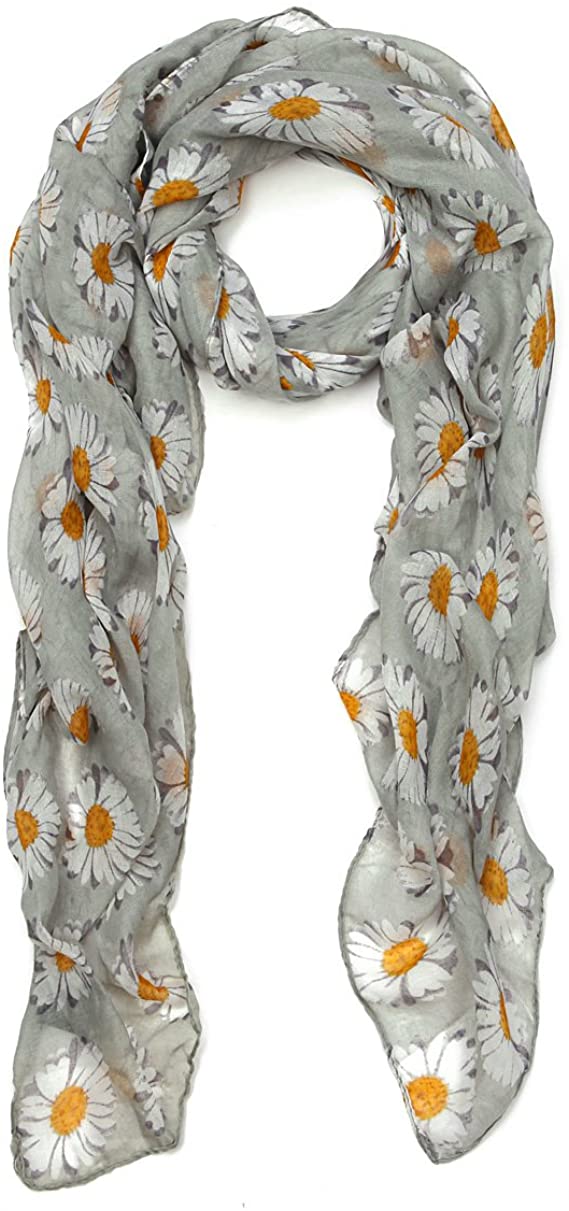 Premium Daisy Floral Fashion Scarf Wrap