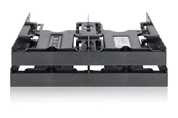 Icy Dock Flex Fit Quattro MB344SP – Mounting Frame for 4 x 2.5 Inches (6.4 cm) SSD/HDD IN 1 x 5.25 Inches (13.3 cm)