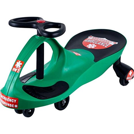 Lil' Rider Responder Ambulance Wiggle Ride-On Car, Green