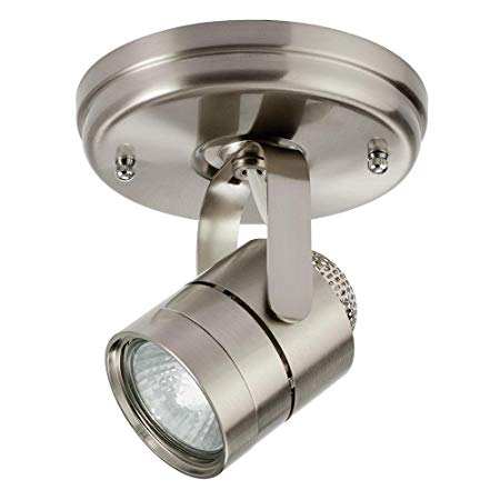 Lithonia Lighting LTKMSBK MR16GU10 BN M4 Mesh Back Round 1-Head Brushed Nickel Halogen Lamped Track Light