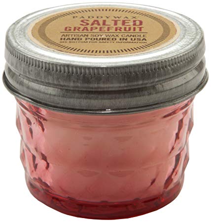 Paddywax Relish Collection Scented Soy Wax Jar Candle, Salted Grapefruit