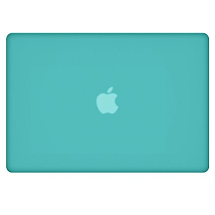 Macbook-Air-13-inch-Case, RiverPanda Lightweight Ultra Slim Rubber Coated Hard Case Cover With Keyboard Skin for MacBook Air 13-Inch (A1369/A1466) - Turquoise Blue