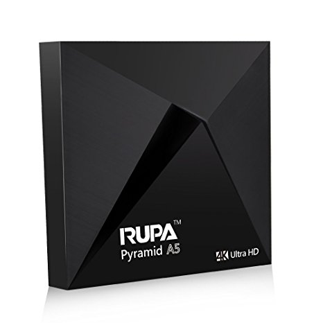 RUPA Ryramid A5 Android 5.1 TV Box Amlogic S905 Quad Core 1G 8G A53 4K Lollipop Wifi BT KODI 16.1 Fully Loaded 3G 1080p Streaming Media Player With OTA Upgrade Syatem Unlocked EMMC
