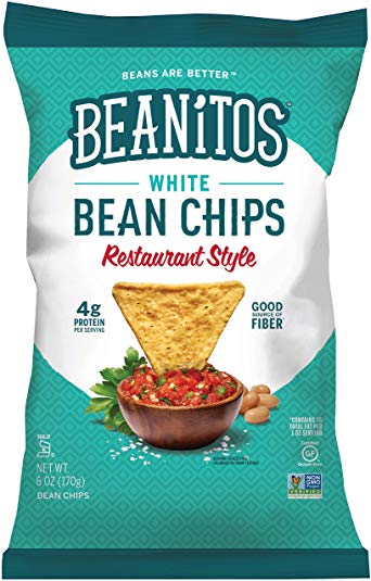 Beanitos White Bean Chips, Restaurant Style with Sea Salt, 6 Ounce
