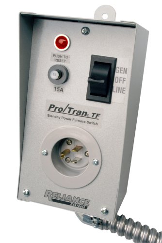 Reliance Controls Corporation TF151W Easy/Tran Transfer Switch for Generators Up to 1,875 Running Watts